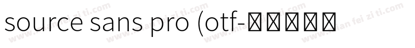 source sans pro (otf字体转换